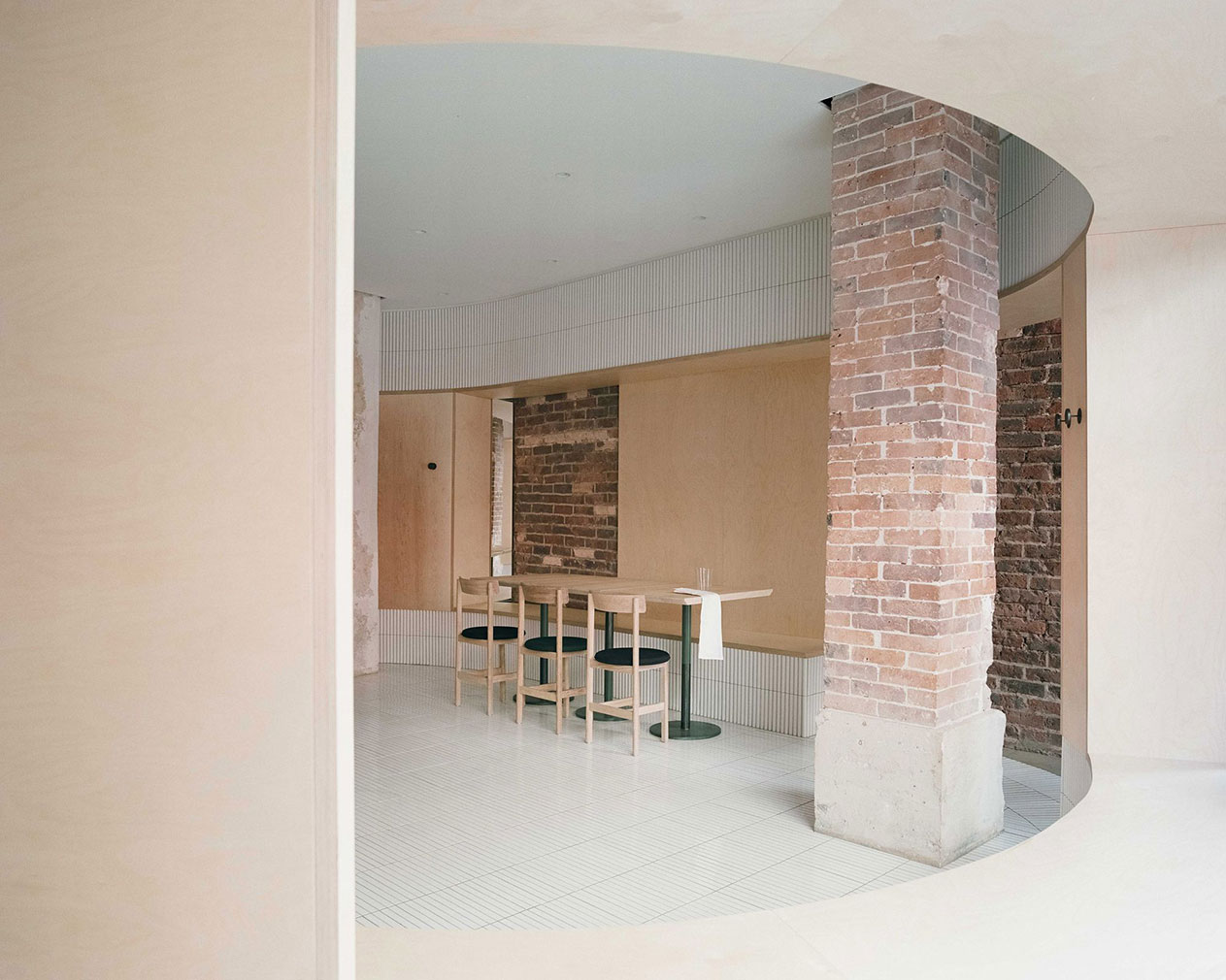 Neri&Hu designed the minimalist Papi restaurant in Paris