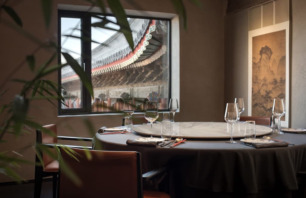The mood at this taoist temple restaurant is classic with a twist